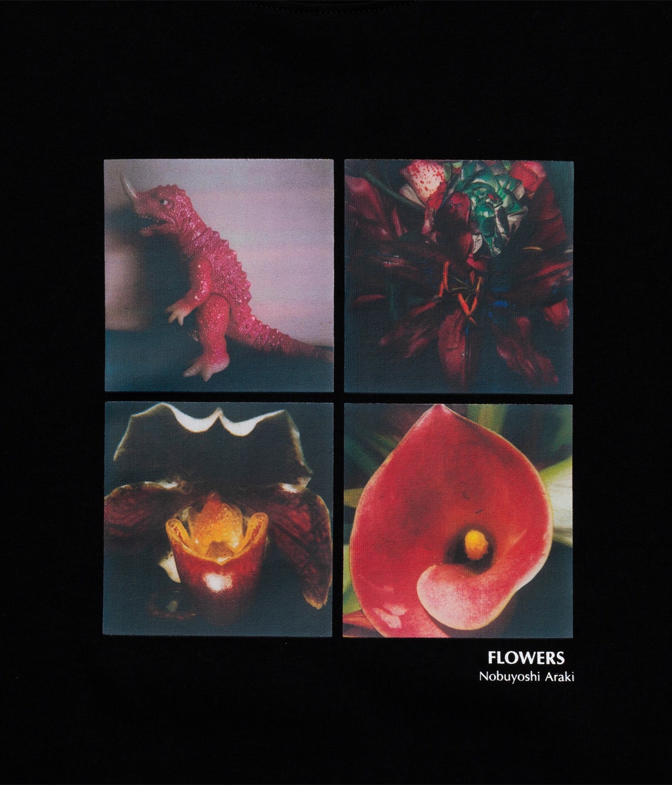LOOSEJOINTS "NOBUYOSHI ARAKI 'FLOWERS' L/S T" BLACK