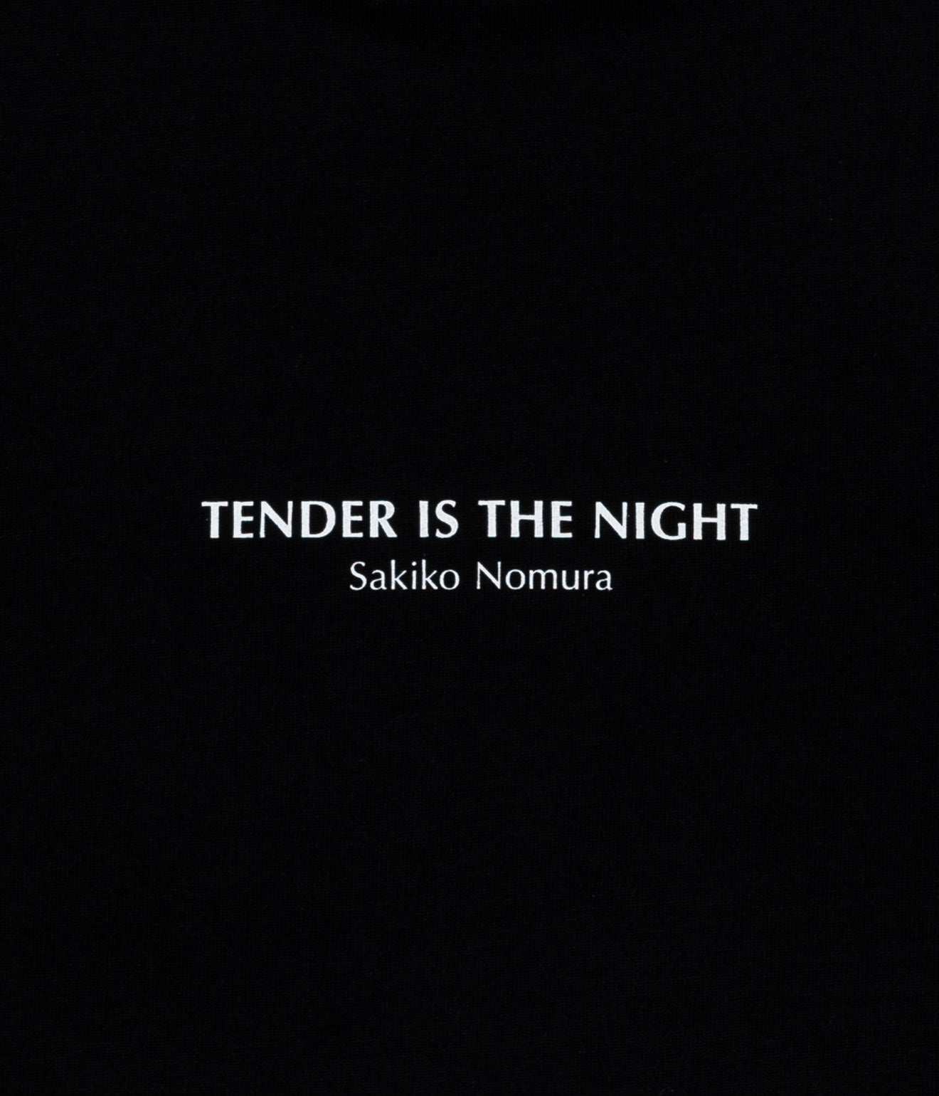 LOOSEJOINTS "SAKIKO NOMURA 'TENDER IS THE NIGHT' S/S T" BLACK