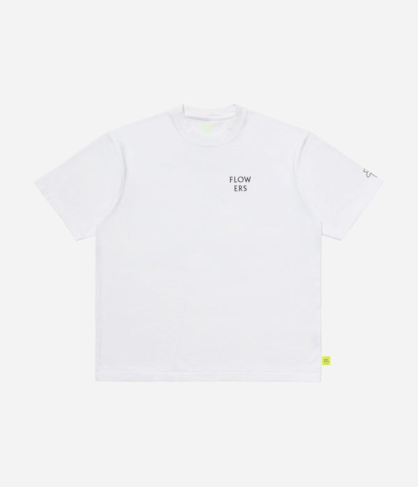 LOOSEJOINTS "NORITERU MINEZAKI - 'AS THE FLOWER BLOOM IN THE FIELD' S/S T" WHITE