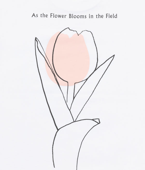 LOOSEJOINTS "NORITERU MINEZAKI - 'AS THE FLOWER BLOOM IN THE FIELD' S/S T" WHITE