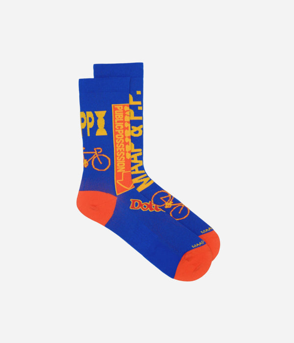Public Possession & MAAP "TEAM" Sock Cobald Blue