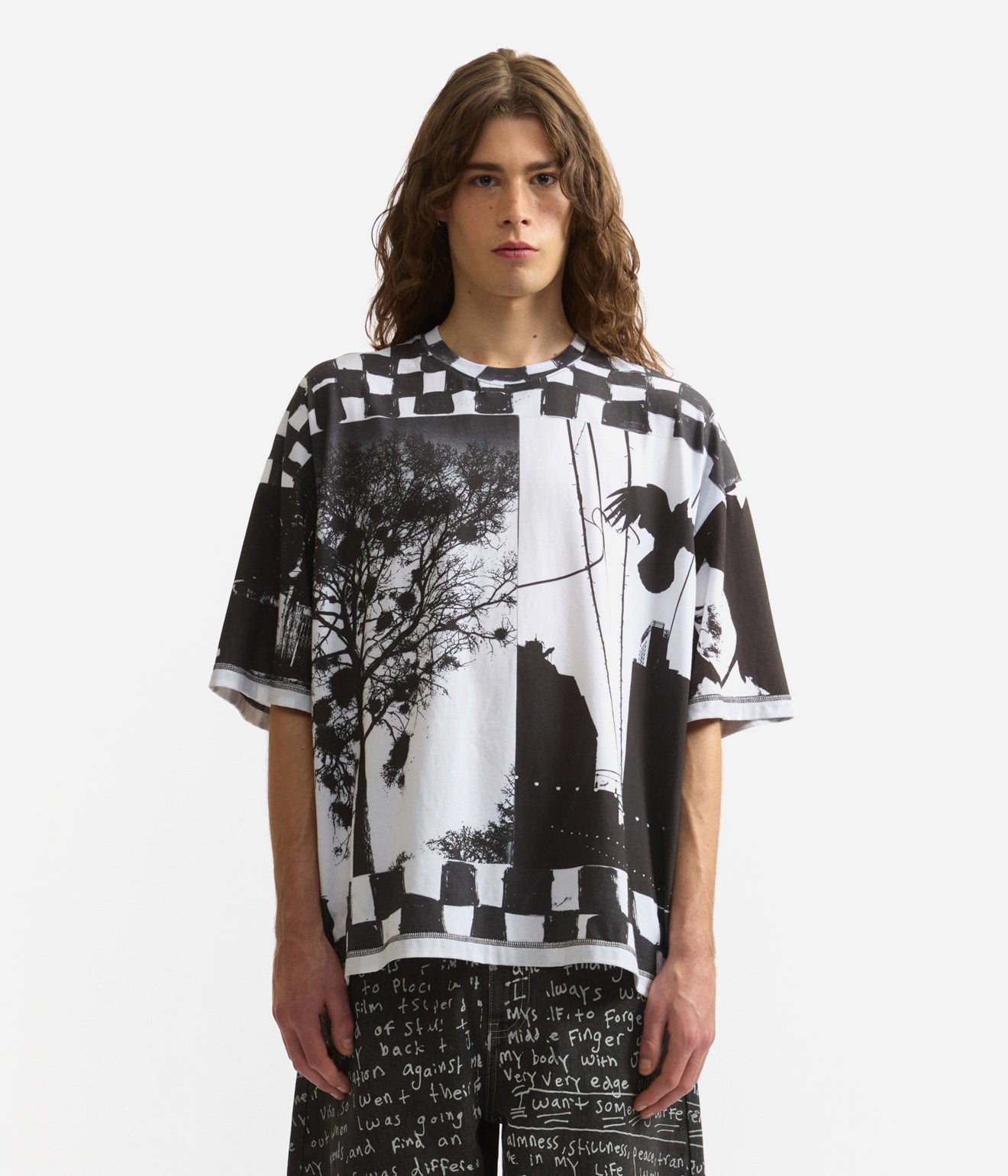 P.A.M. "SPECIALTY SS TEE - JOSHUA GORDON" BLACK/WHITE