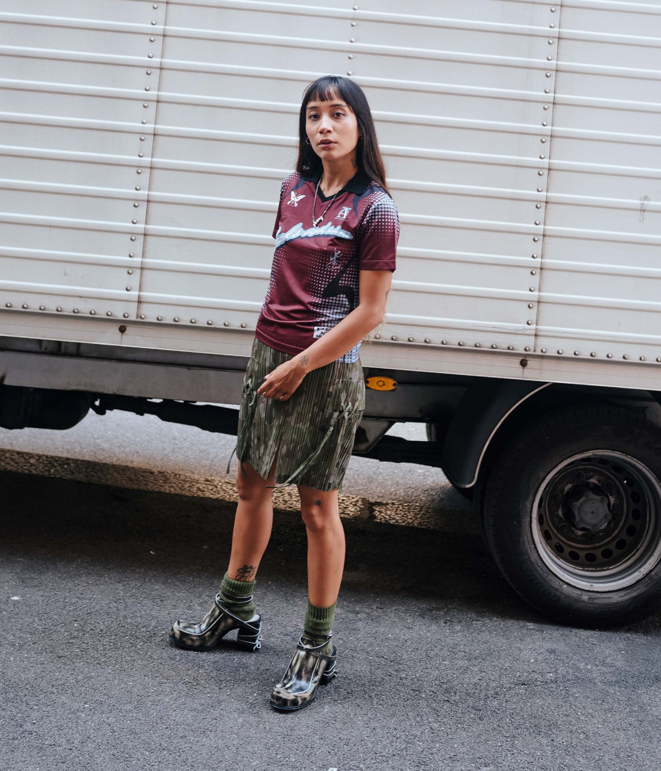 P.A.M. WOMEN "STIPPLE SOMA JERSEY" BRICK RED