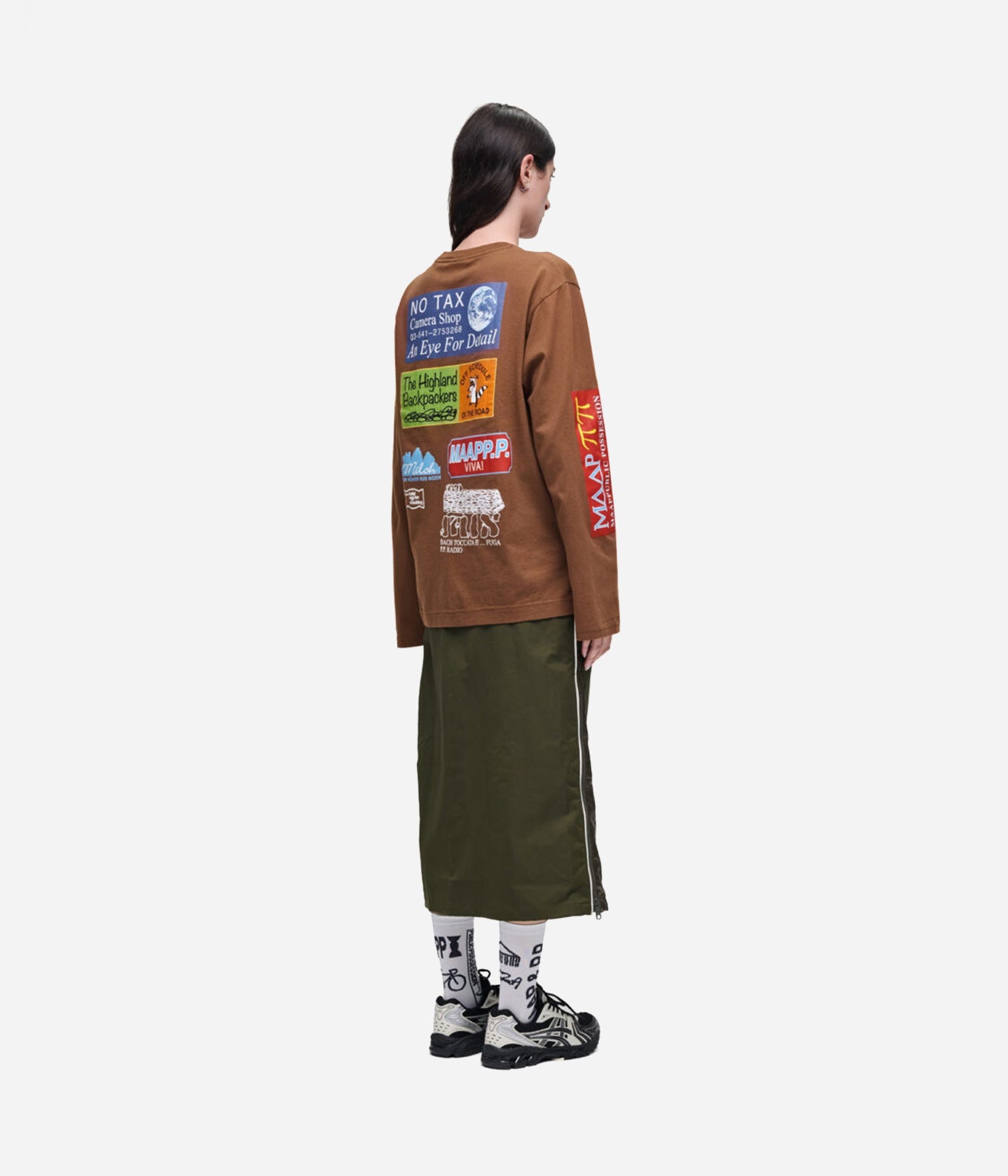 Public Possession & MAAP "Trail" Longsleeve Brown