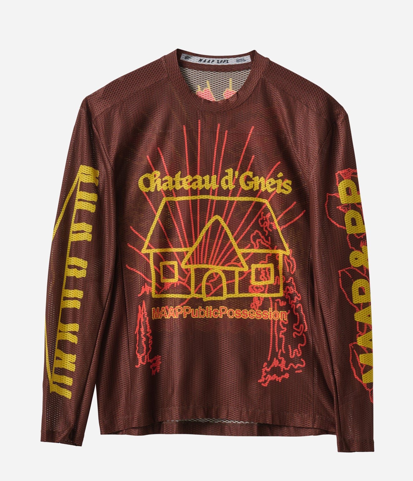 Public Possession & MAAP "MESH" LS Tee Brown