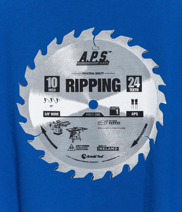 Arnold Park Studios "APS SERIES CREWNECK" COBALT BLUE - WEAREALLANIMALS