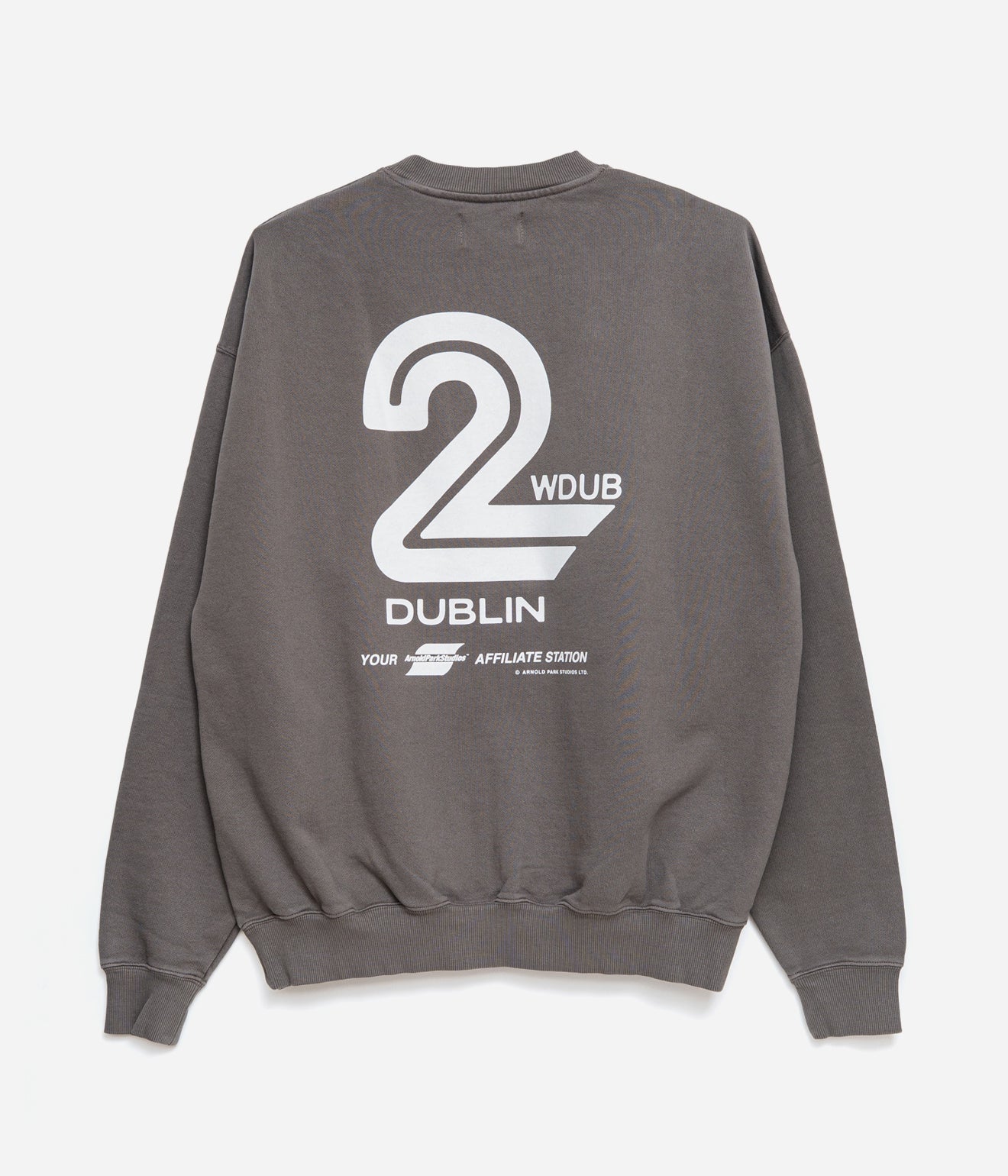 Arnold Park Studios "FAMILY OF NETWORKS CREW NECK" PIGMENT GREY - WEAREALLANIMALS