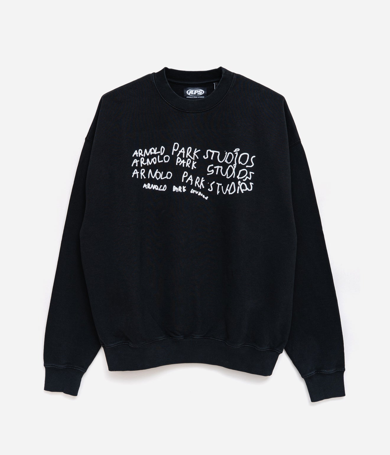 Arnold Park Studios "IMAGINARY FRIENDS CREW NECK" FADED BLACK - WEAREALLANIMALS