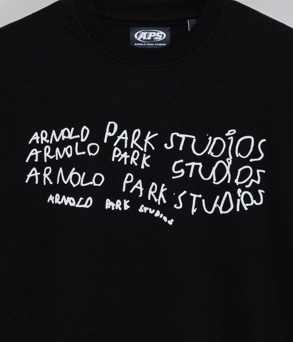 Arnold Park Studios "IMAGINARY FRIENDS SHORT SLEEVE" BLACK - WEAREALLANIMALS