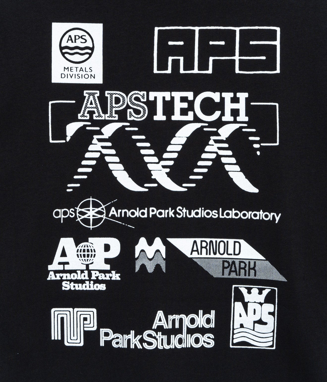 Arnold Park Studios "SCIENCE MULTI LOGO LONGSLEEVE" BLACK - WEAREALLANIMALS