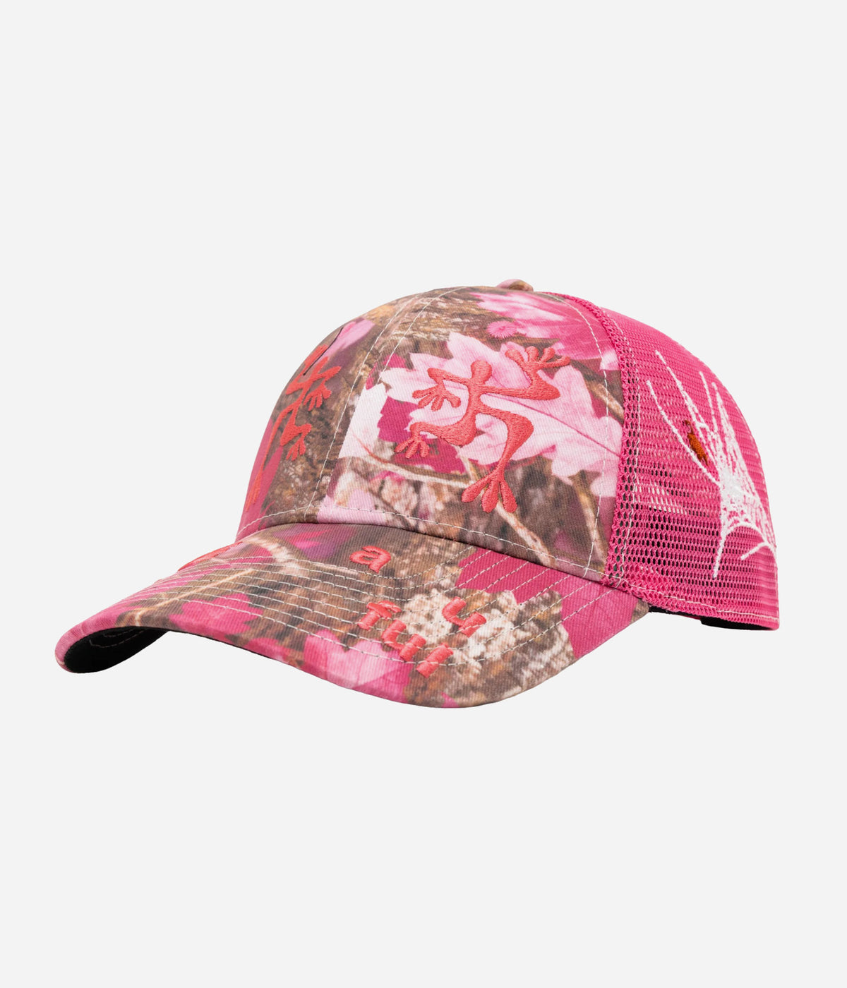 b.Eautiful "Biyu Hat" Pink Real Camo / Hot Pink