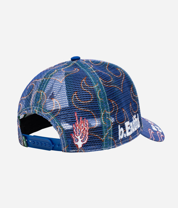 b.Eautiful "Biyu Hat" White Flame / Blue