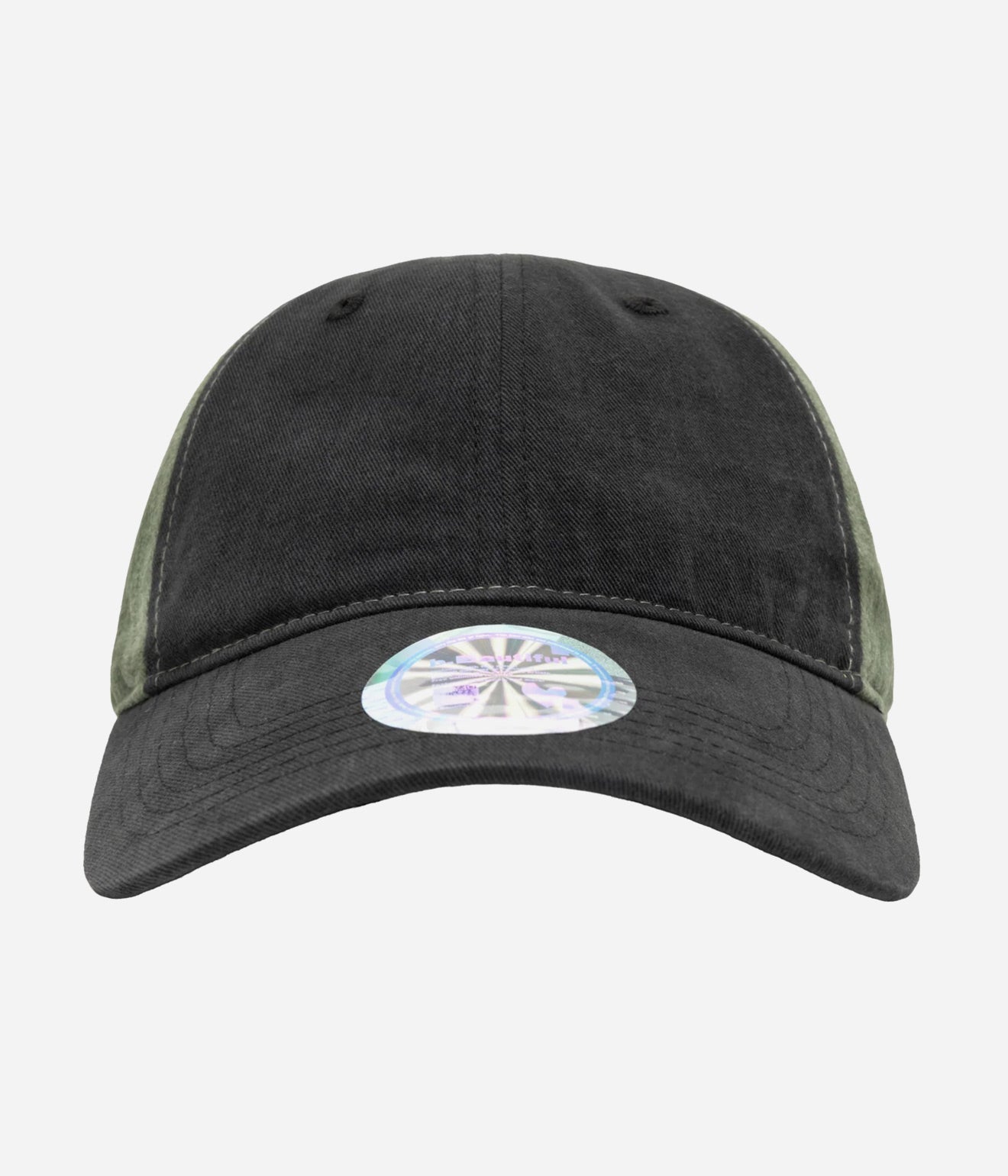 b.Eautiful "Empty Low Profile Hat" Washed Black / Washed Moss