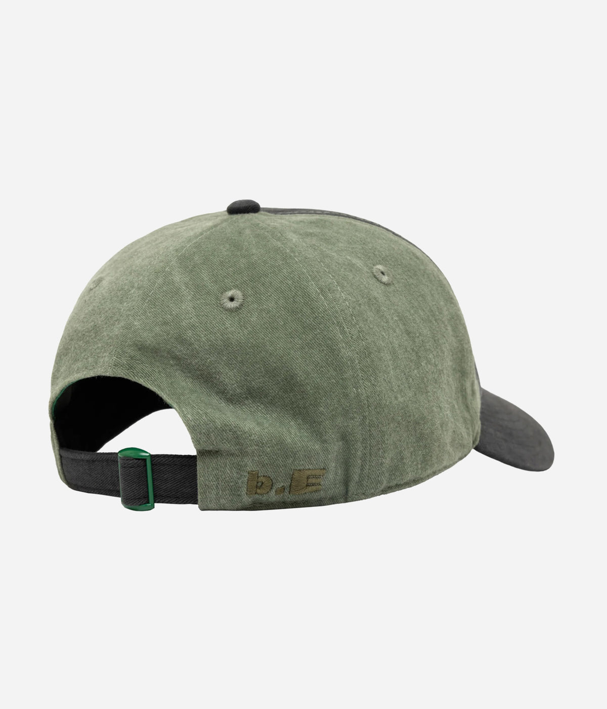 b.Eautiful "Empty Low Profile Hat" Washed Black / Washed Moss