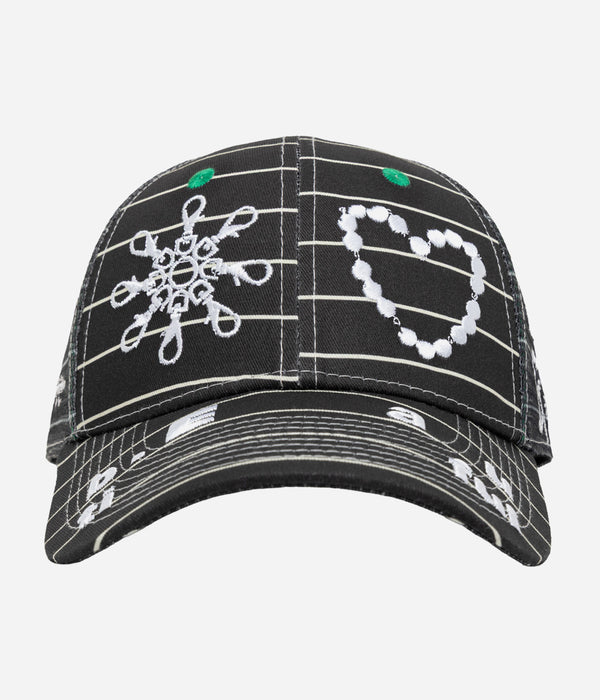 b.Eautiful x LEO GON’DO "Biyu Hat" Black Stripe / White