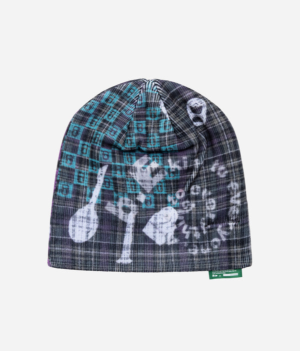 b.Eautiful x LEO GON’DO "Plaid Beanie" Grey