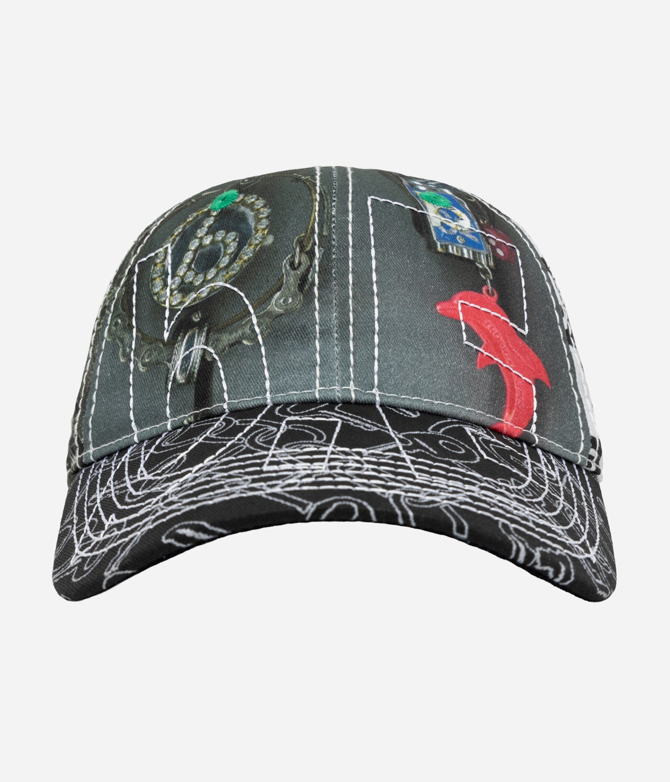 b.Eautiful x LEO GON’DO "Vapor Low Profile Hat" Mix Chain / Silver