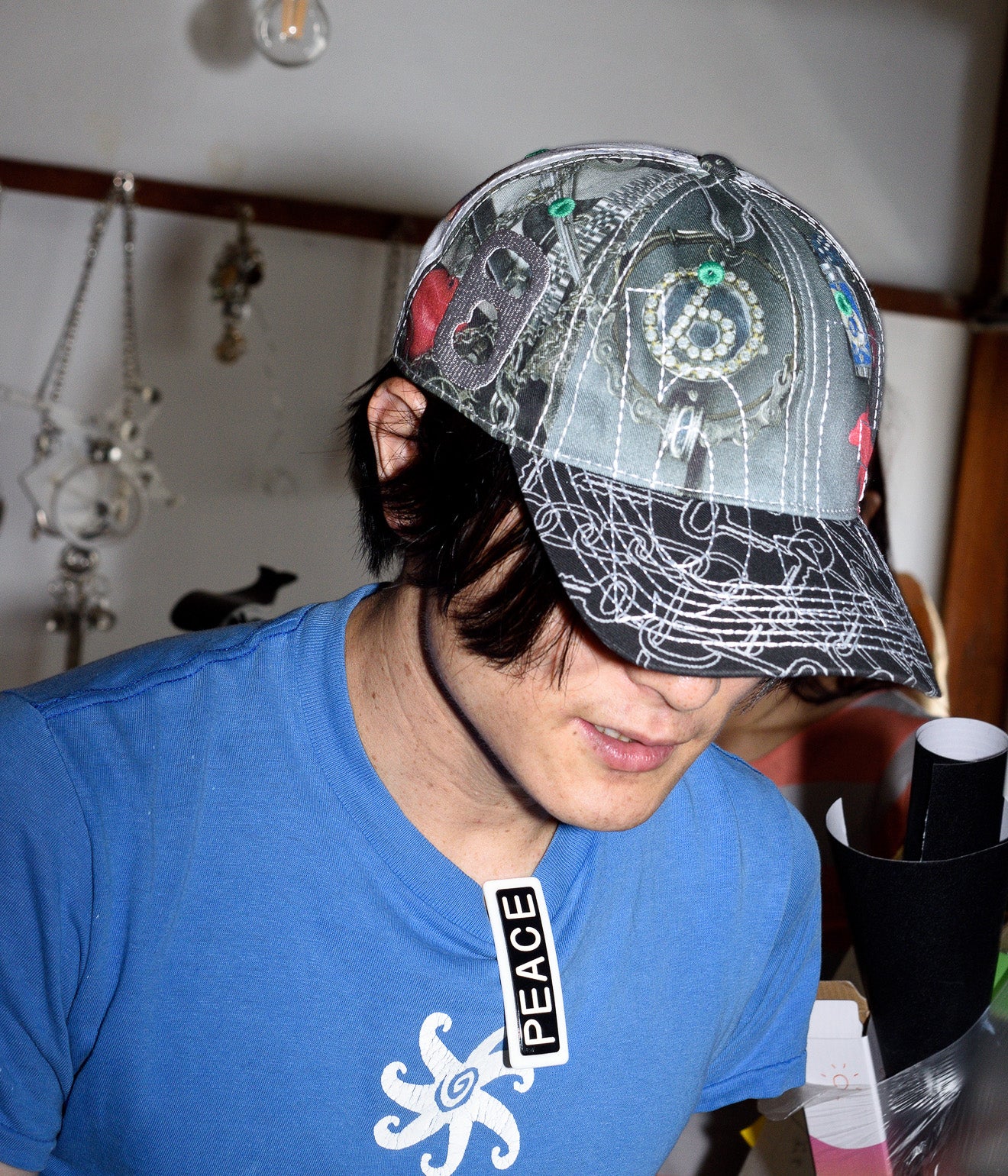 b.Eautiful x LEO GON’DO "Vapor Low Profile Hat" Mix Chain / Silver