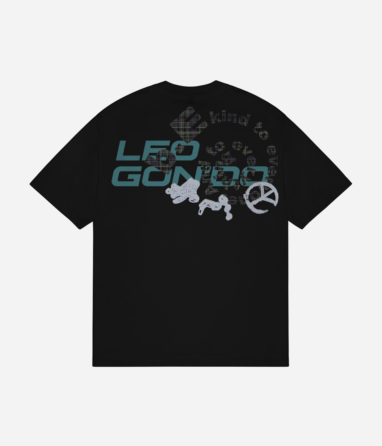 b.Eautiful x LEO GON’DO "3 Chains T-Shirt" Black