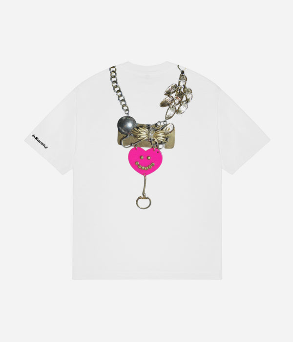 b.Eautiful x LEO GON’DO "Smile T-Shirt" White