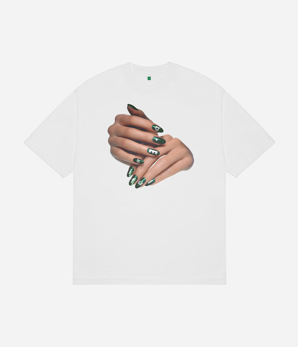b.Eautiful "Manicure T-Shirt" White