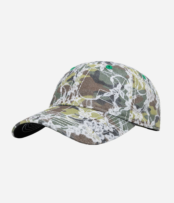 b.Eautiful "Vapor Low Profile Hat" Lace Camo / White