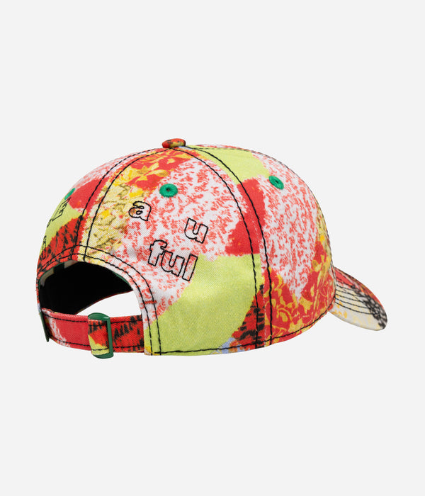 b.Eautiful "Vapor Low Profile Hat" Red Kimono / Black