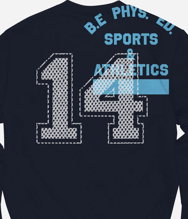 b.Eautiful "Active Crewneck Sweatshirt" Navy - WEAREALLANIMALS