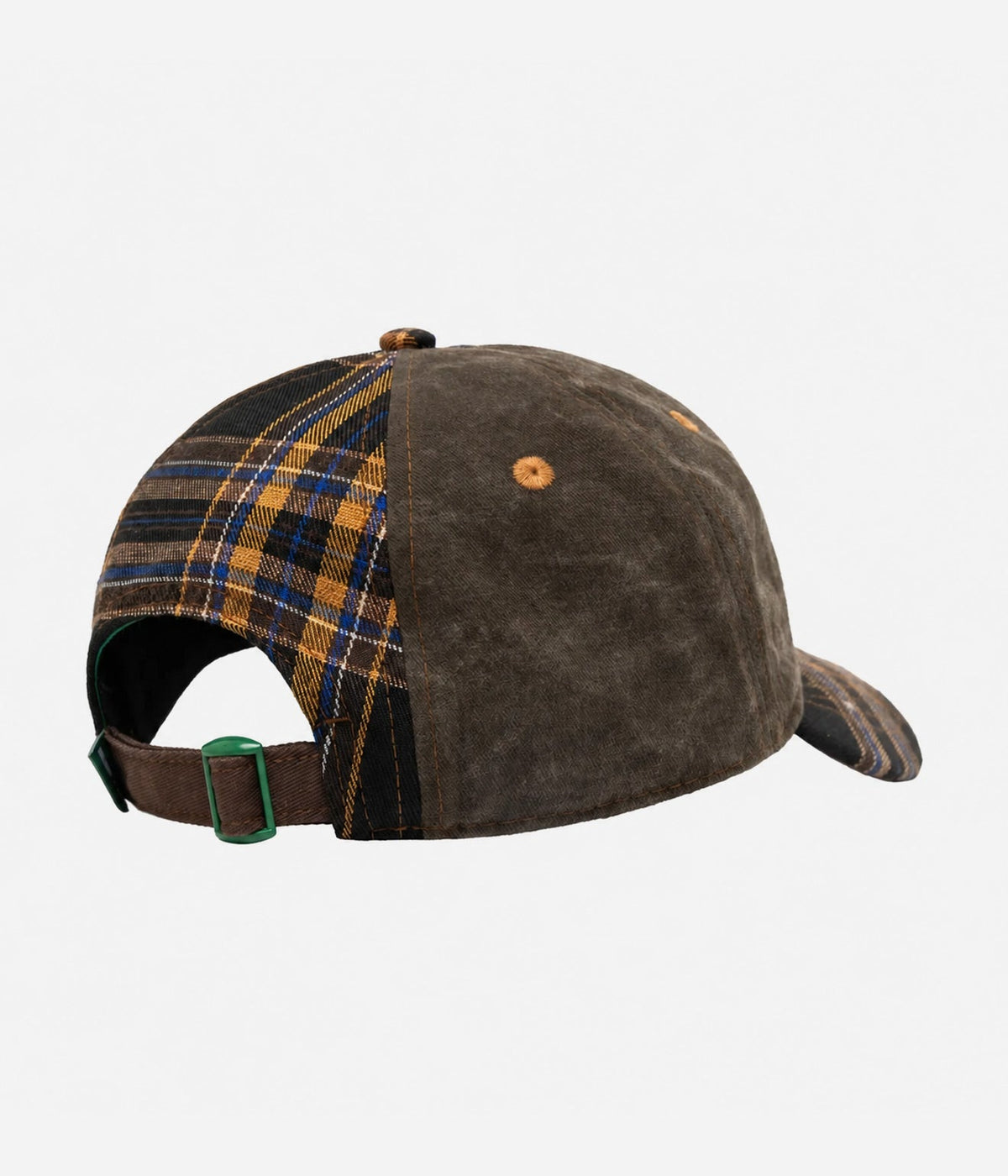 b.Eautiful "B-Turn Low Profile Hat" Brown Plaid - WEAREALLANIMALS