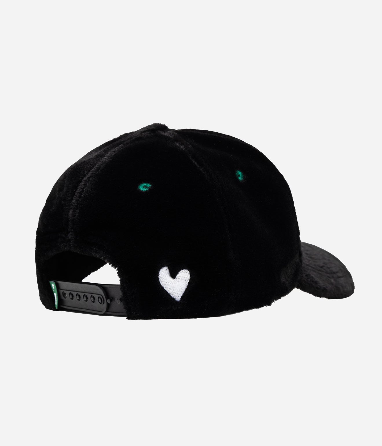 b.Eautiful "b.E Hat" Black Plush / White - WEAREALLANIMALS