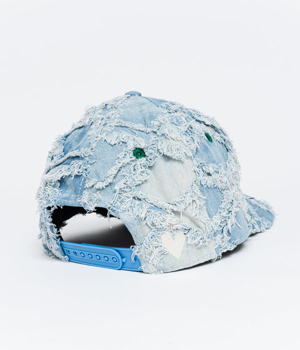 b.Eautiful "b.E Hat" Light Diamond Denim / White - WEAREALLANIMALS