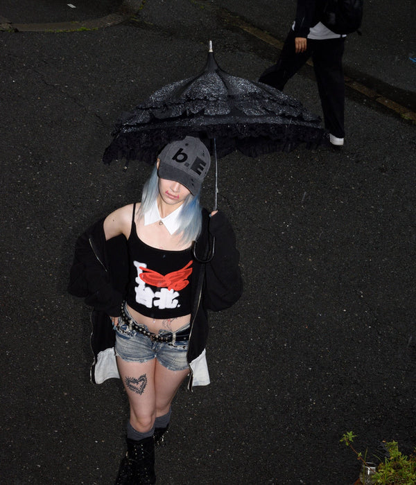 b.Eautiful "b.E Hat" Washed Black / Black - WEAREALLANIMALS