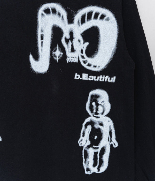 b.Eautiful "b.Eautiful x Shiga Ram LS Shirt" Black - WEAREALLANIMALS