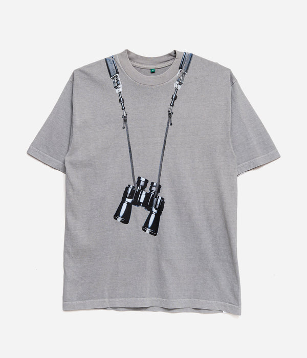 b.Eautiful "Bird Watching T-Shirt" Dark Silver - WEAREALLANIMALS