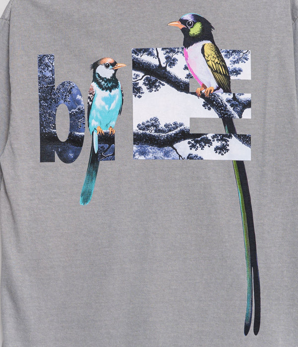 b.Eautiful "Bird Watching T-Shirt" Dark Silver - WEAREALLANIMALS