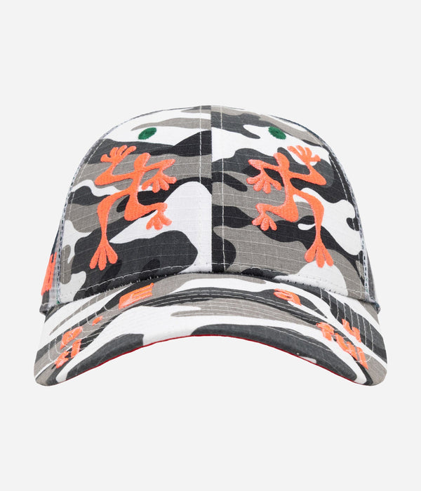 b.Eautiful "Biyu Hat" Black White Camo / Buffalo Check - WEAREALLANIMALS