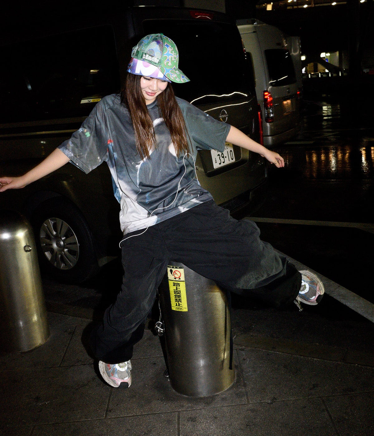 b.Eautiful "Biyu Hat" Blue Flame / Green - WEAREALLANIMALS