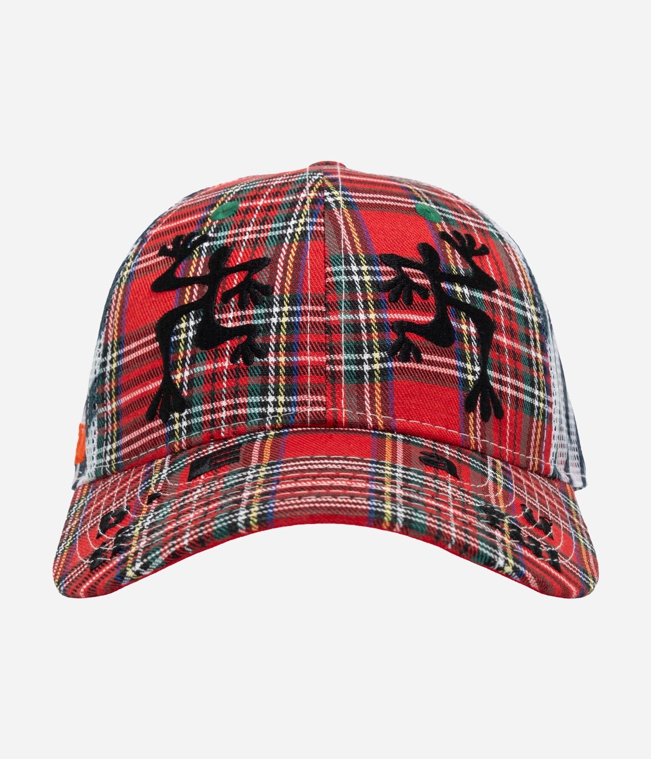 b.Eautiful "Biyu Hat" Red Plaid / Zebra - WEAREALLANIMALS