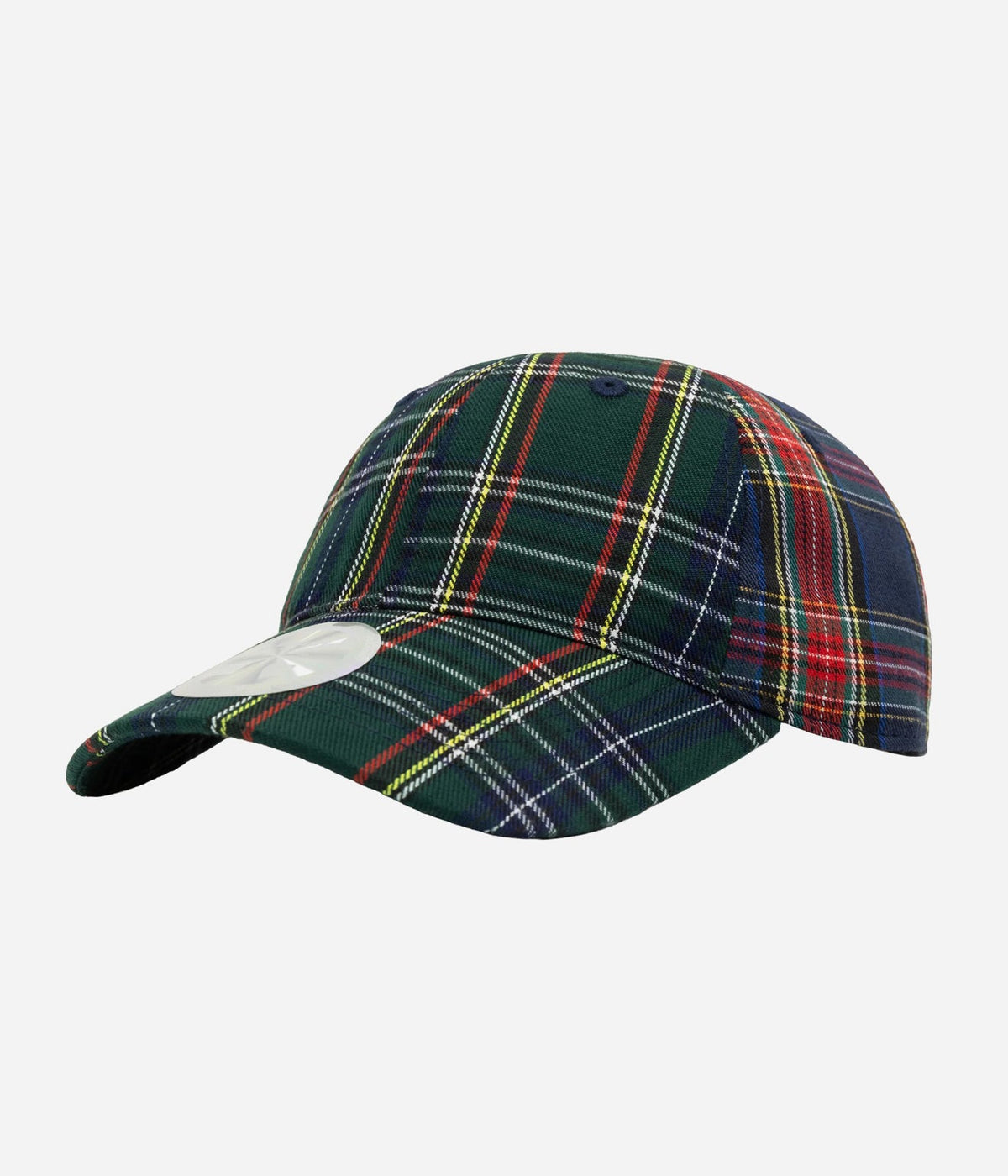 b.Eautiful "Empty Low Profile Hat" Green Plaid / Navy Plaid - WEAREALLANIMALS