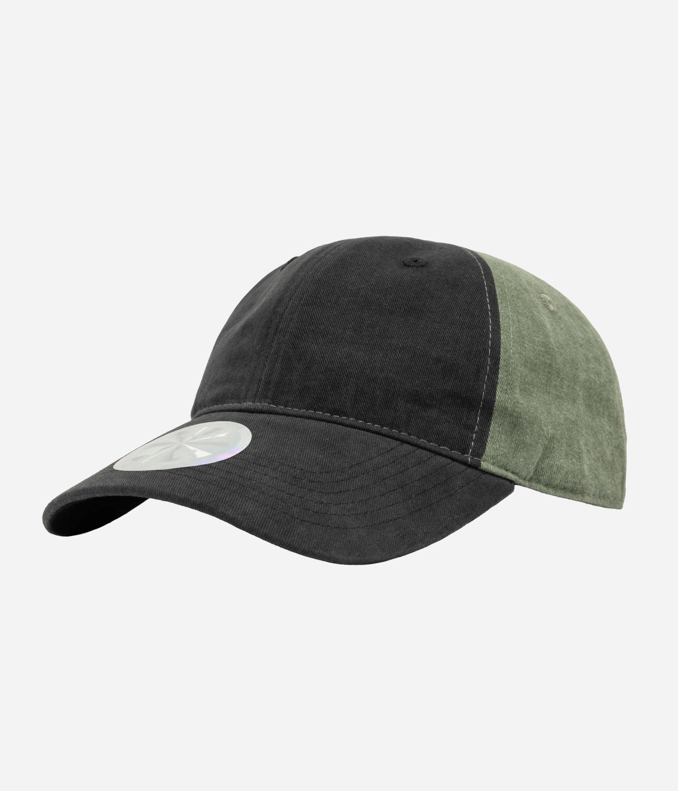 b.Eautiful "Empty Low Profile Hat" Washed Black / Washed Moss - WEAREALLANIMALS