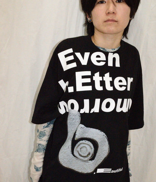 b.Eautiful "Even Better Tomorrow T-Shirt" Black - WEAREALLANIMALS