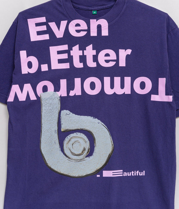 b.Eautiful "Even Better Tomorrow T-Shirt" Purple - WEAREALLANIMALS