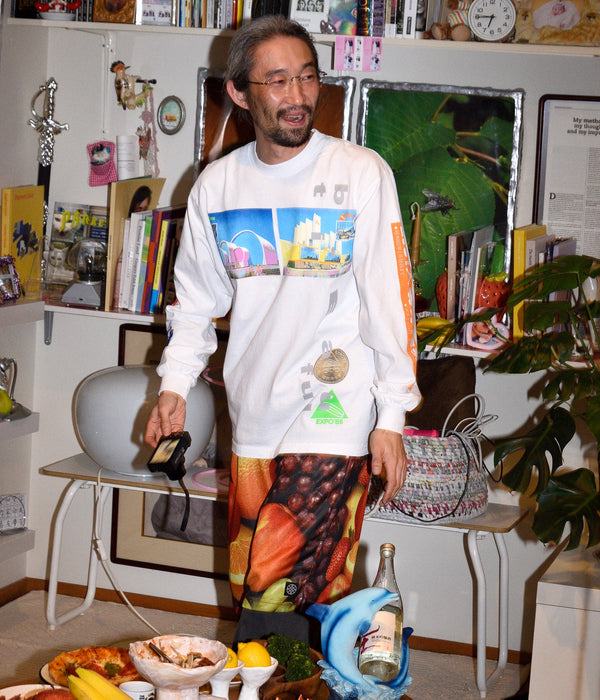 b.Eautiful "Expo85 LS Shirt" White - WEAREALLANIMALS