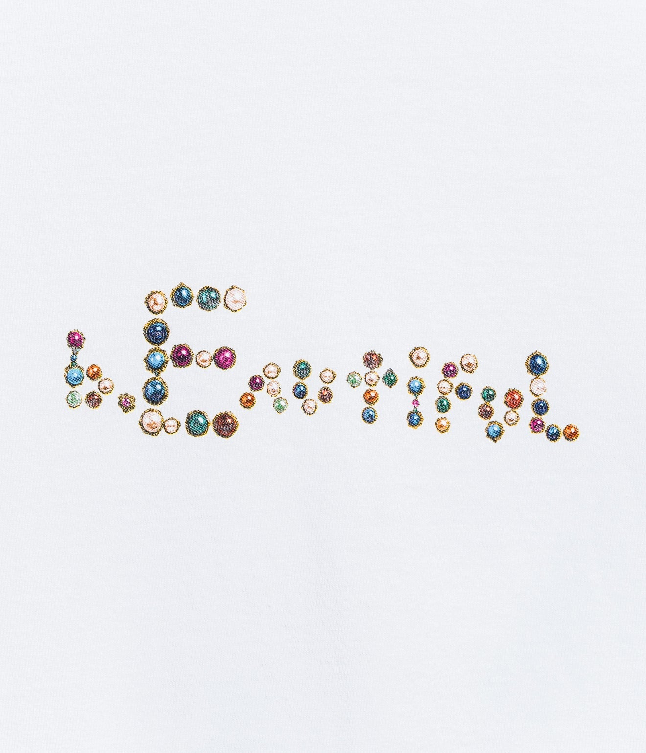 b.Eautiful "Jewel T-Shirt" White - WEAREALLANIMALS