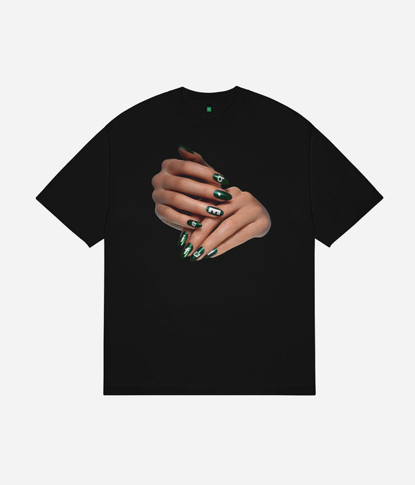 b.Eautiful "Manicure T-Shirt" Black - WEAREALLANIMALS