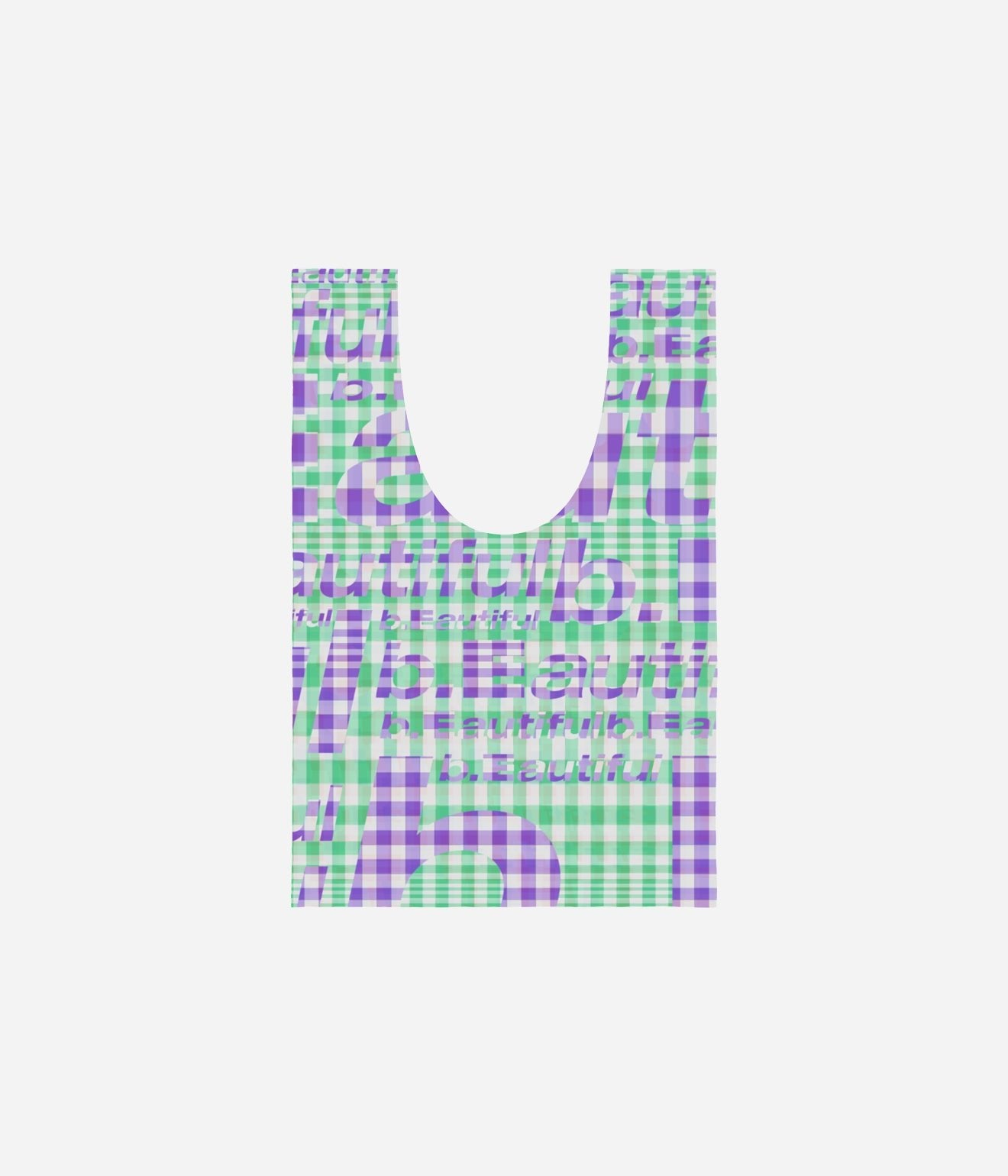 b.Eautiful "Mix Checker Reusable Bag Mini" Red / Green - WEAREALLANIMALS