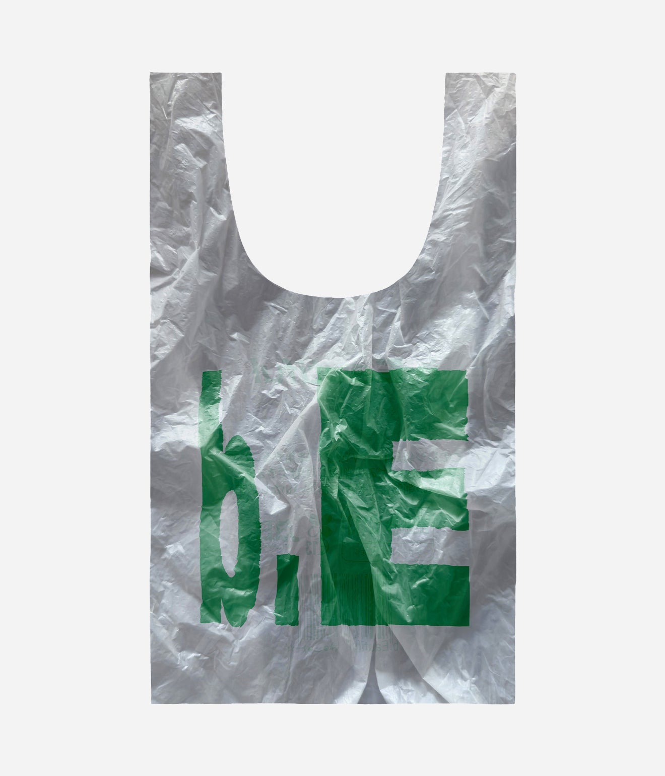 b.Eautiful "Plastic Reusable Bag" White / Green - WEAREALLANIMALS