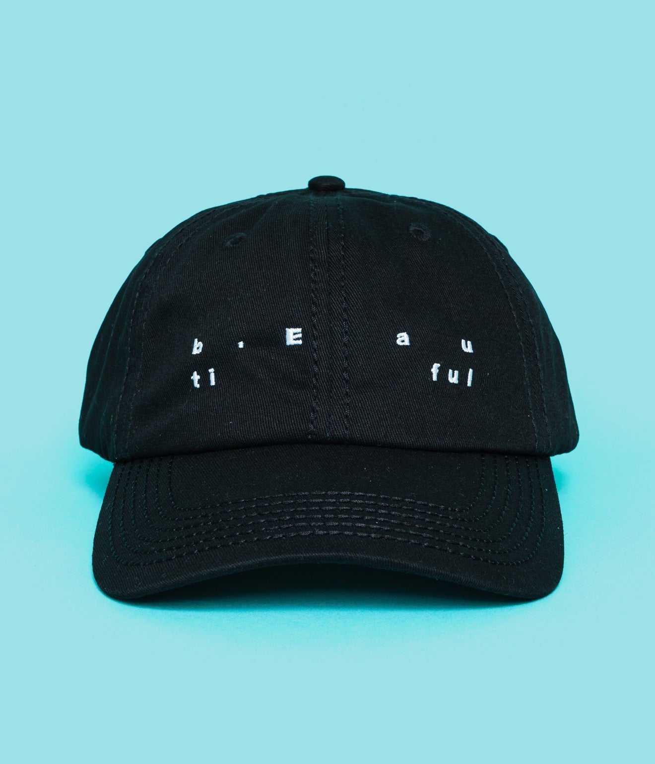 b.Eautiful "Spirit 6 Panel Hat" Black - WEAREALLANIMALS