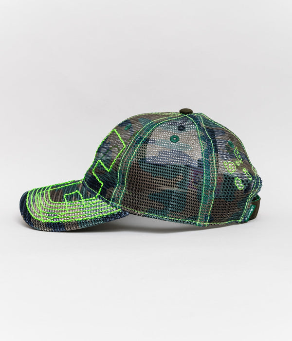 b.Eautiful "Vapor 6 Panel Hat" Army Camo Mesh - WEAREALLANIMALS
