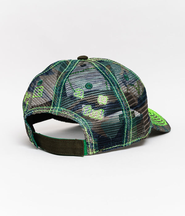 b.Eautiful "Vapor 6 Panel Hat" Army Camo Mesh - WEAREALLANIMALS